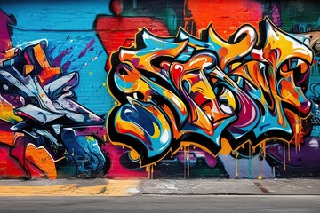 Isolated Expressive Urban Graffiti Texture for Street Art Design