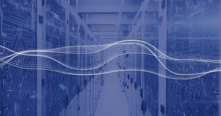 Image of data processing over computer servers