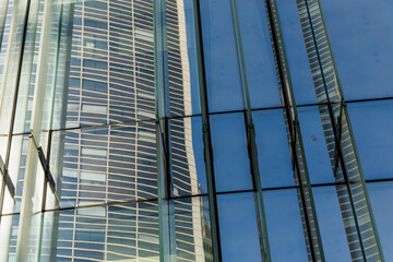 Fototapeta premium modern office building with sky