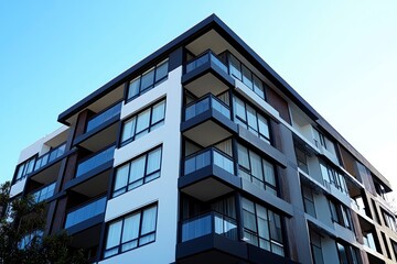 Residential and commercial Apartment building in inner Melbourne suburb VIC , Sydney NSW Australia , ai