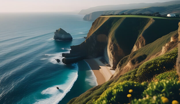 cliffside ocean view stunning scenery