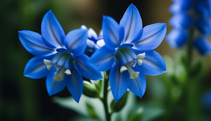 blue delphinium flower