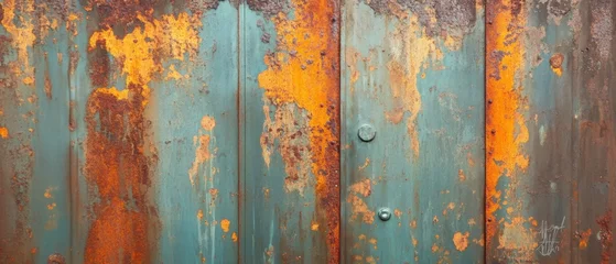 Textured metal surfaces with rust patina © Adi