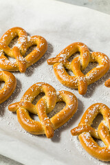 Homemade Bavarian Soft Pretzels with Salt