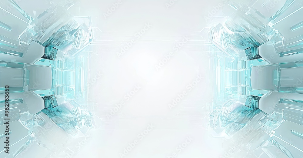 Aufkleber modern design futuristic interface with abstract geometric frames.