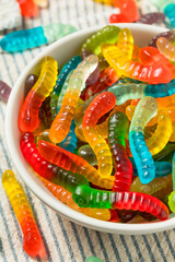Sweet Sugary Gummy Worms for Halloween
