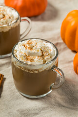 Sweet Refreshing Warm Pumpkin Spice Latte