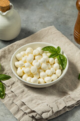 Organic White Mozzarella Pearls Cheese