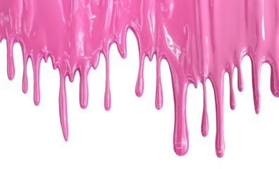 Pin paint dripping down from the top, isolated 