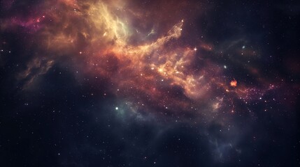 Fototapeta premium a dark space and galaxy themed nebula background