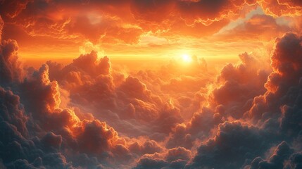 Fototapeta premium abstract fractal sky 