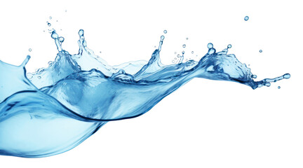 PNG  Dynamic splash of blue water