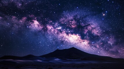 Naklejka premium night in the mountains