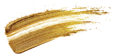 PNG Gold paint brush stroke texture