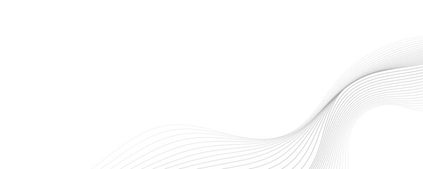 Fototapeta premium Abstract vector background with grey wavy lines. EPS10