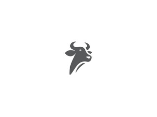 premium cow logo image vector, vector and illustration,