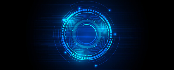 Exploring the transformative impact of technology on modern business growth and innovation. Vector Art.