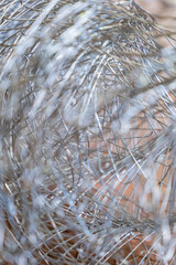 Abstract Silver Fiber Texture 