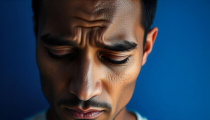 Anxiety man, artificial, burnout, concept, cry, dark, design, disappointment, disorder, divorce, effect, emotion, exhaustion, frustration, futurism, health, illustration, intelligence, loneliness