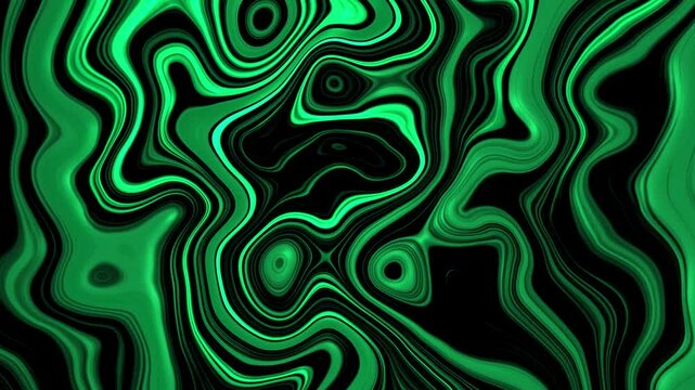 GREEN Liquid Fractual Background 4K