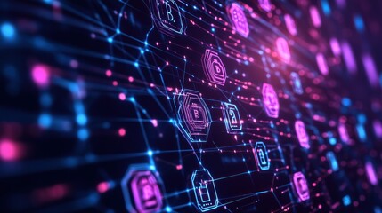 A digital asset exchange powered by blockchain technology, with visualized cryptocurrency transactions flowing between global users, highlighting the transparency and security of the system.