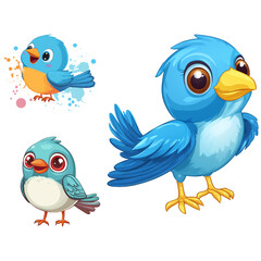 Twitter Post Template cartoon vector illustration clipart white background