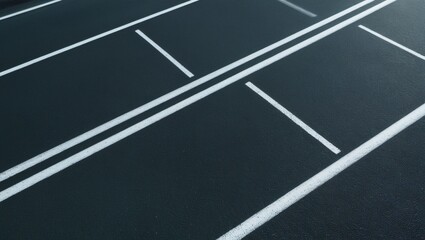 White dotted line on city asphalt road background