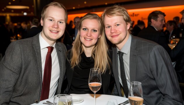 Young professionals connecting and networking at a dynamic business event for career growth