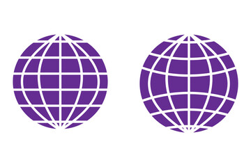 Isolated globe wireframe vector	