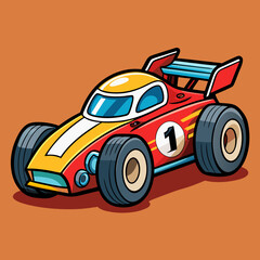 racing car cartoon