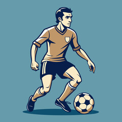 soccer player with ball