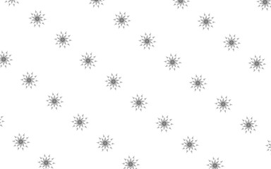 black line collection background forming flowers on white background