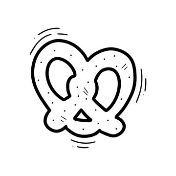 recommend clip art: Hand Drawn Pretzel Illustration. Doodle Vector. Isolated on White Background - EPS 10 Vector