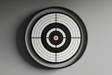 Modern Oval Shape with Central Target and Elegant Textured Finish