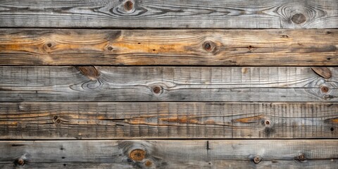 Fototapeta premium Weathered gray wooden planks with a rustic texture
