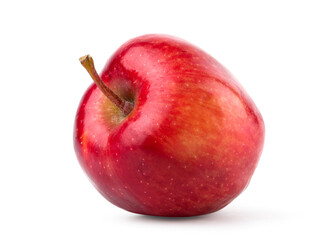 Red Apple fruit isolated on white background. Clipping path.