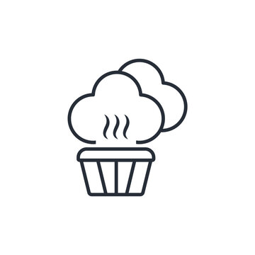 recommend clip art: hot steam icon. vector.Editable stroke.linear style sign for use web design,logo.Symbol illustration.