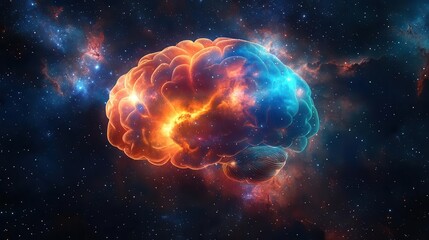 Illustrate a celestial scene with an enormous