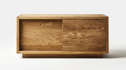 contemporary storage cabinet with sliding wooden doors