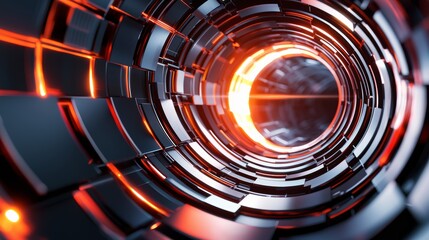 A futuristic fusion reactor at its core, glowing with energy as particles collide and generate immense power.