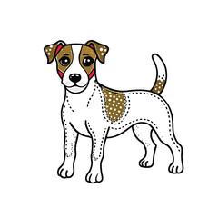 vector cute jack-russell-terrier.eps