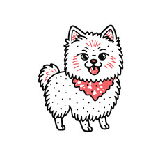 vector cute pomeranian