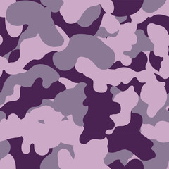 Camouflage pattern hand drawn. Seamless background illustration.