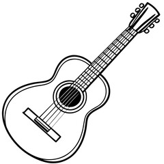 Fototapeta premium vector illustration of guitar