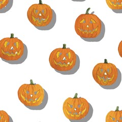 Pumpkin pattern tile 