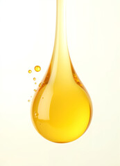 drop of oil on white