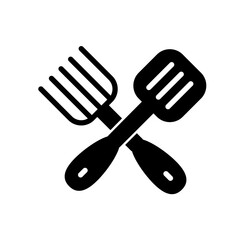Kitchen utensil spatula icon template