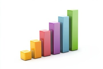 Stacked Bar Chart. Business Graph and Diagram for Progress and Statistics