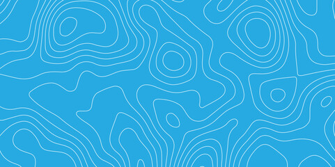 Abstract design with seamless pattern with lines topographic map. geographic mountain relief. the blue on white contours topography stylized height of the lines. geographic contour map paper texture.