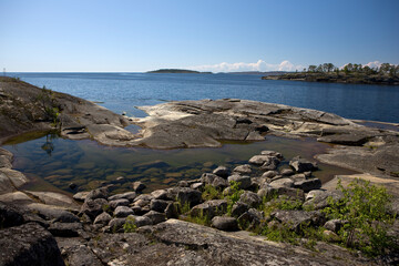 Russia Karelia Valaam Island on a sunny summer day